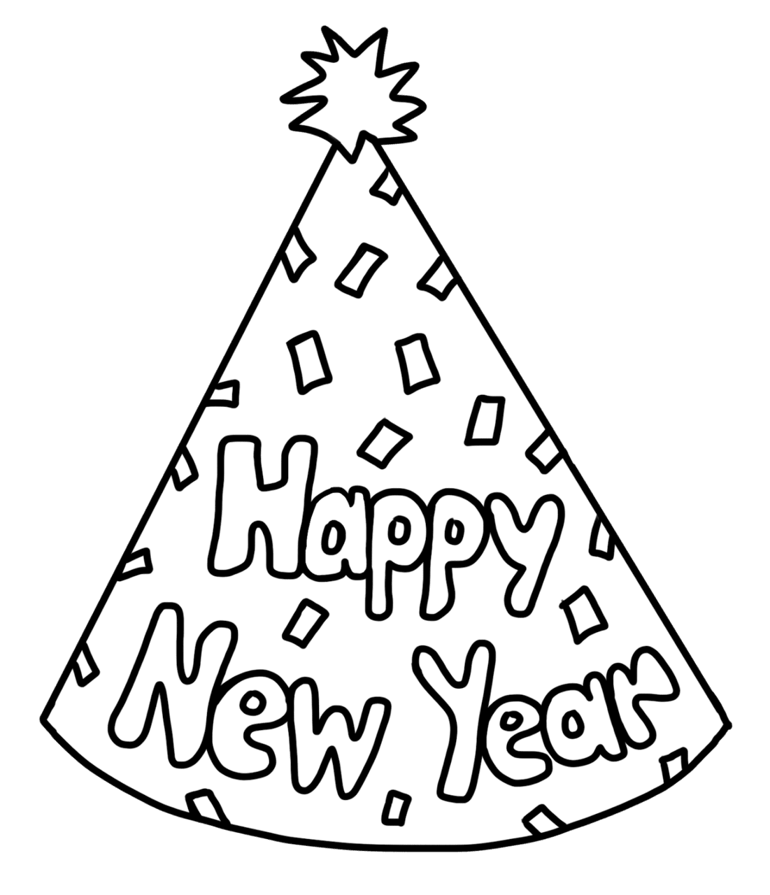 Happy new year party hat bie clipart photo