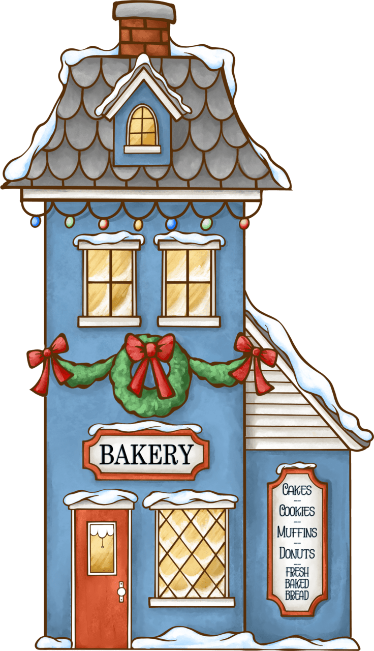 Gingerbread house pin page clipart photo