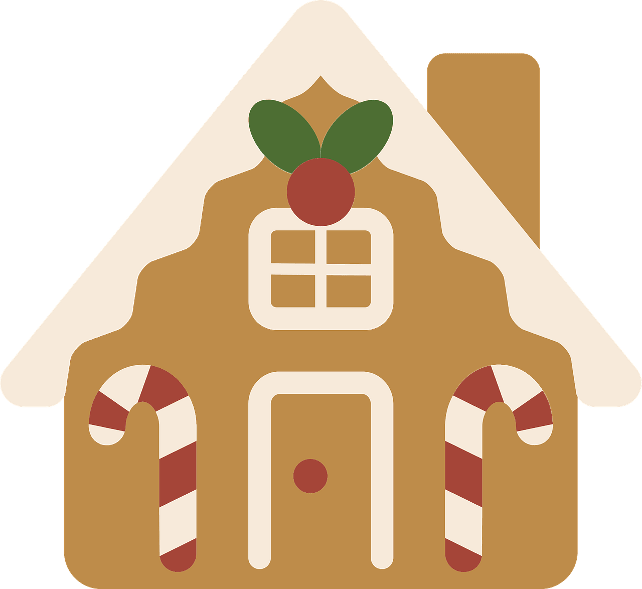 Gingerbread house vector clipart images