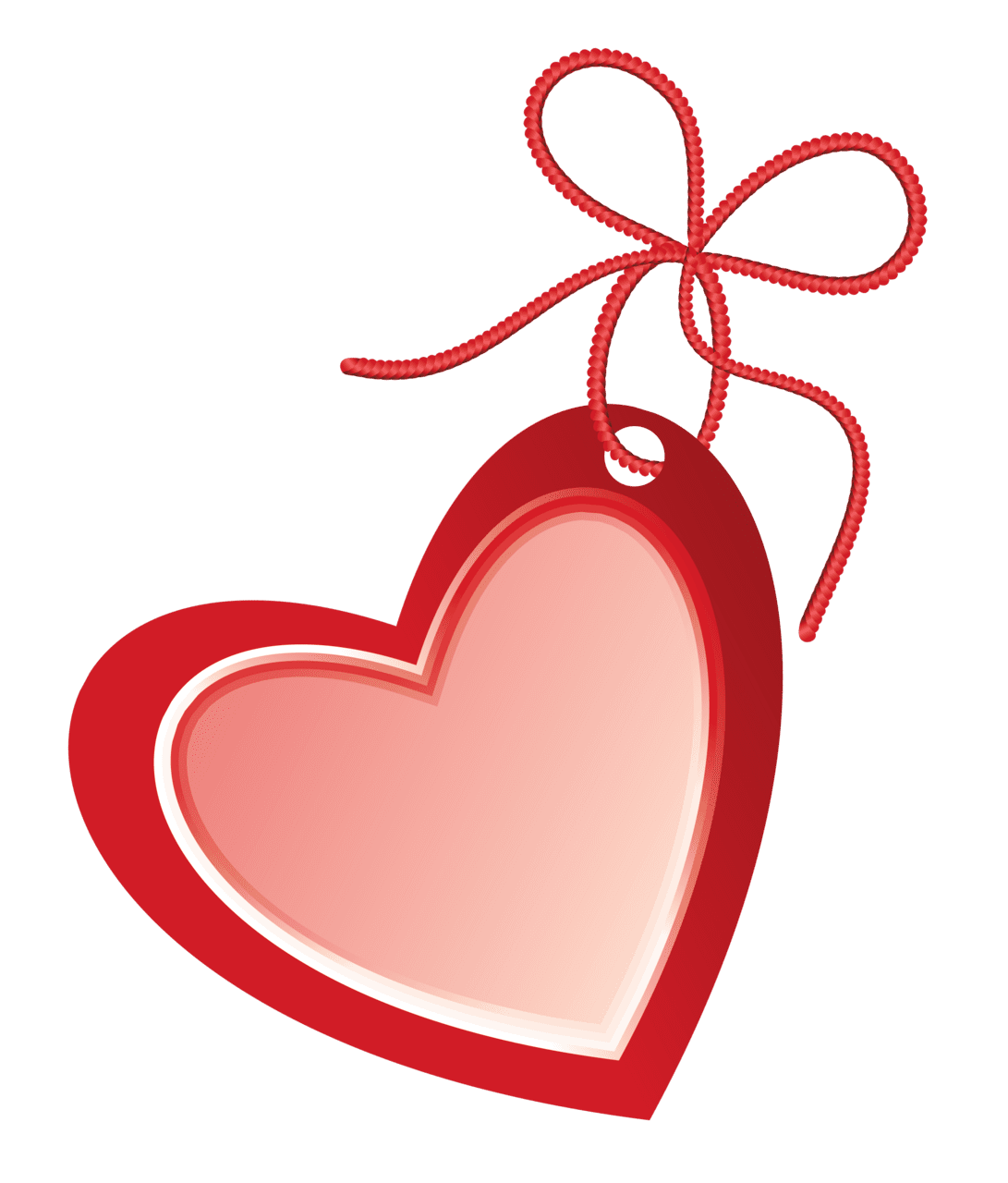 Love valentine heart label clipart picture