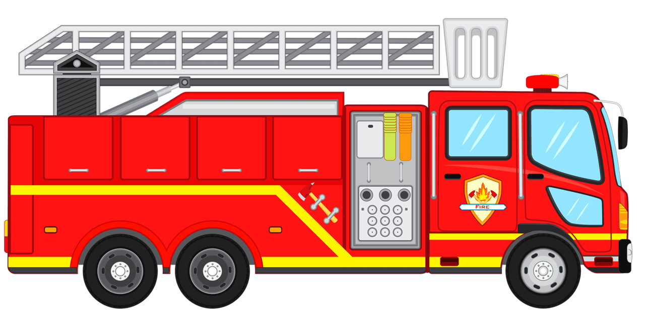 Fire truck clipart image