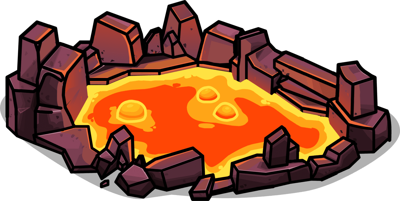 Lava pool clipart background