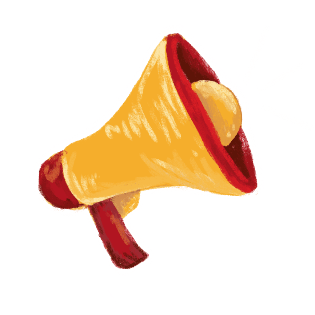 Megaphone blog speak volumes clipart logo