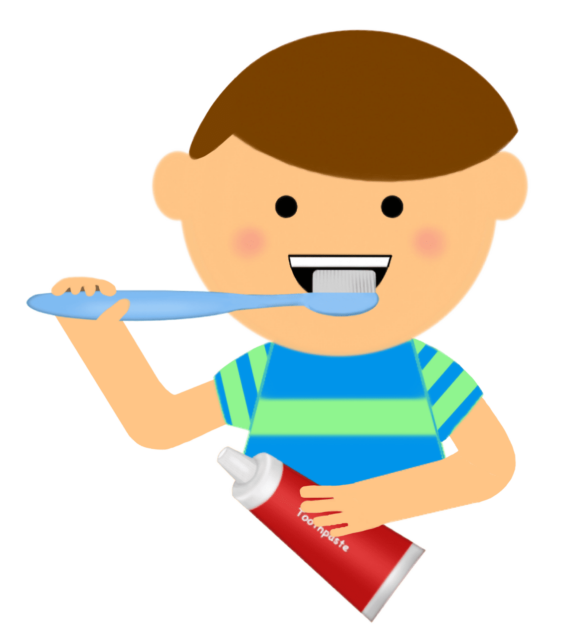 Brush teeth pin page clipart logo