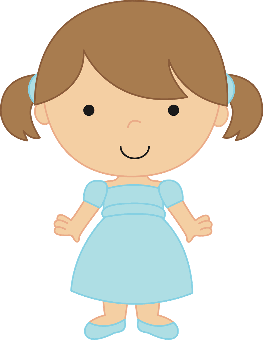 Girl pin page clipart transparent