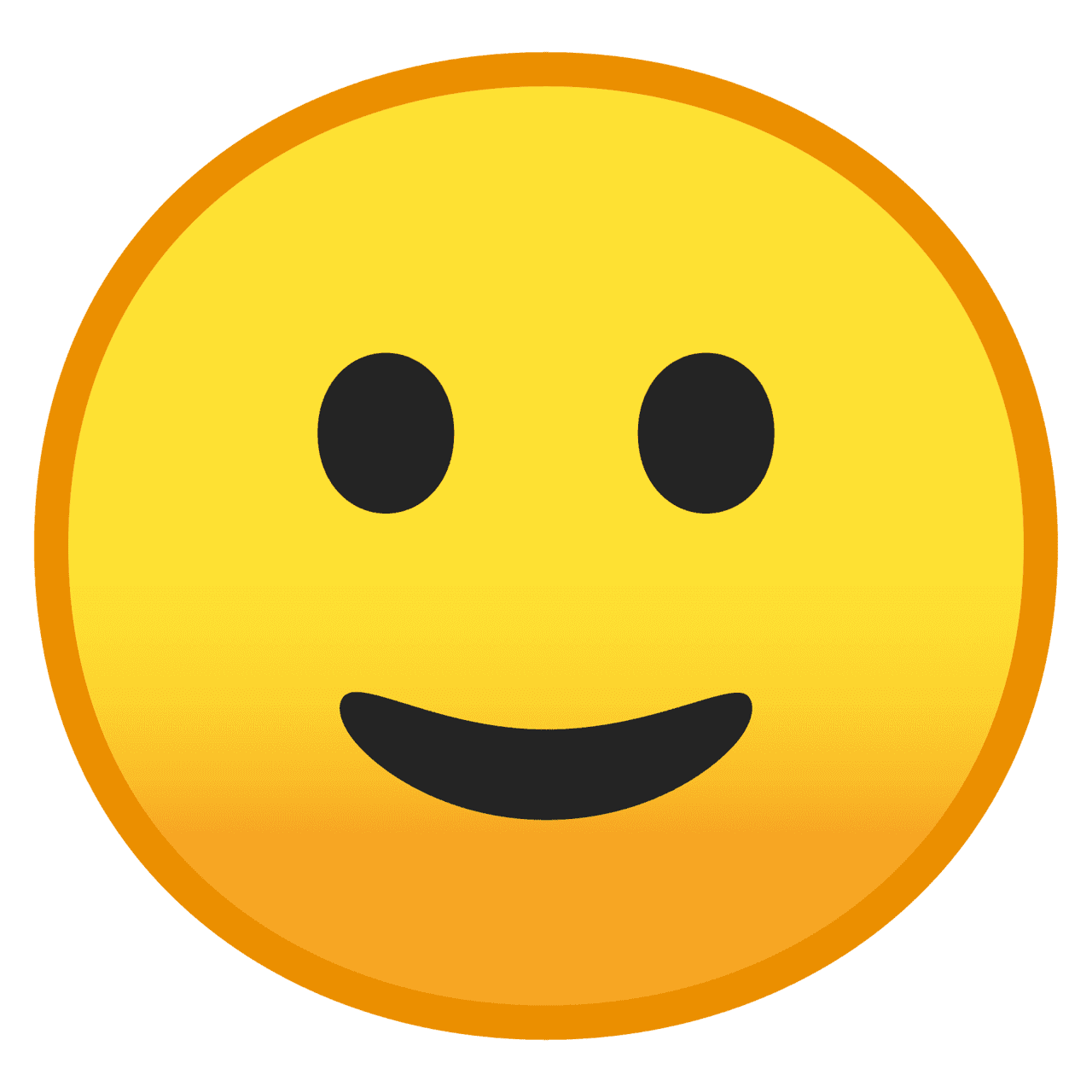 Smiley face slightly smil vector emoji creazilla clipart