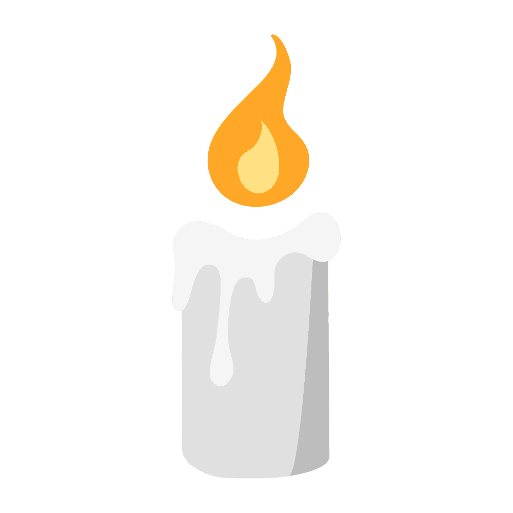 Candle vector emoji creazilla clipart