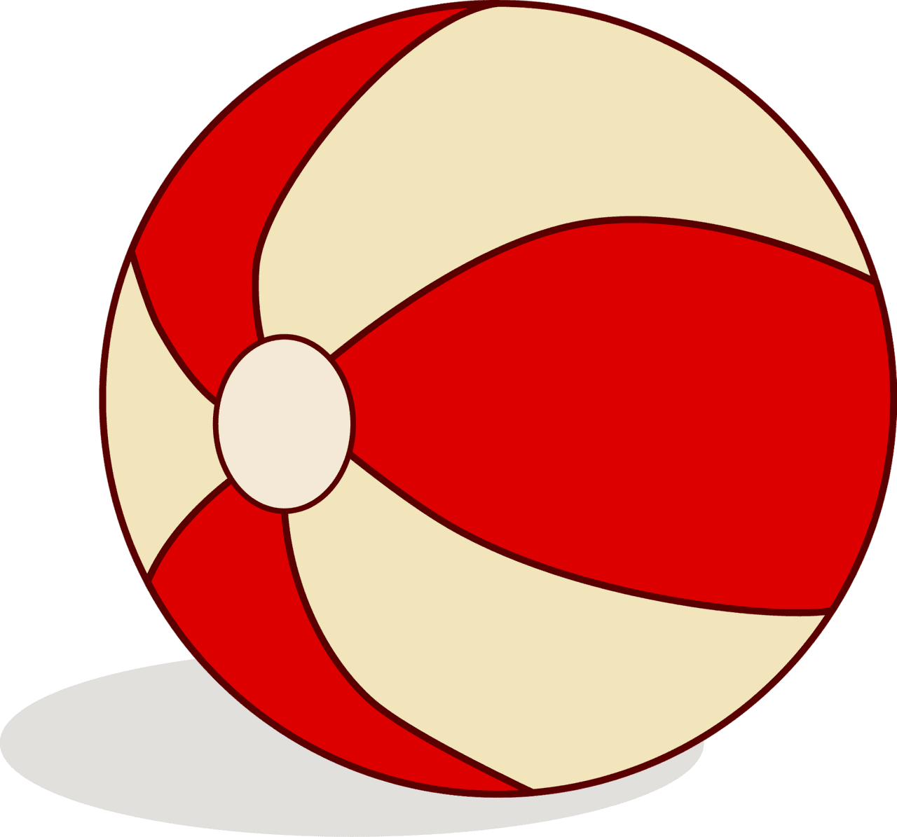 Beach ball vector clipart images 4