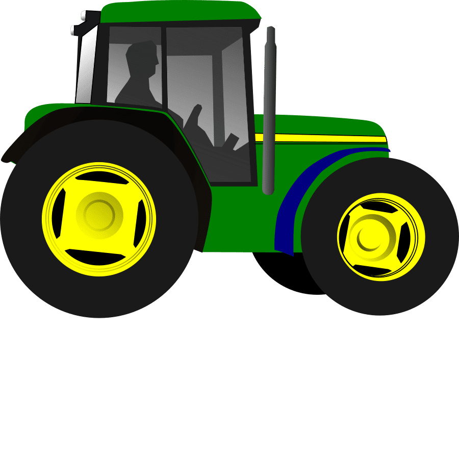 Little green tractor clipart panda images