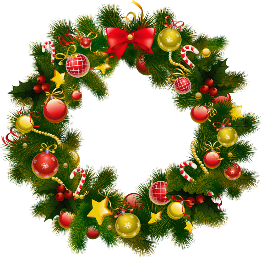 Christmas wreath clipart clip art