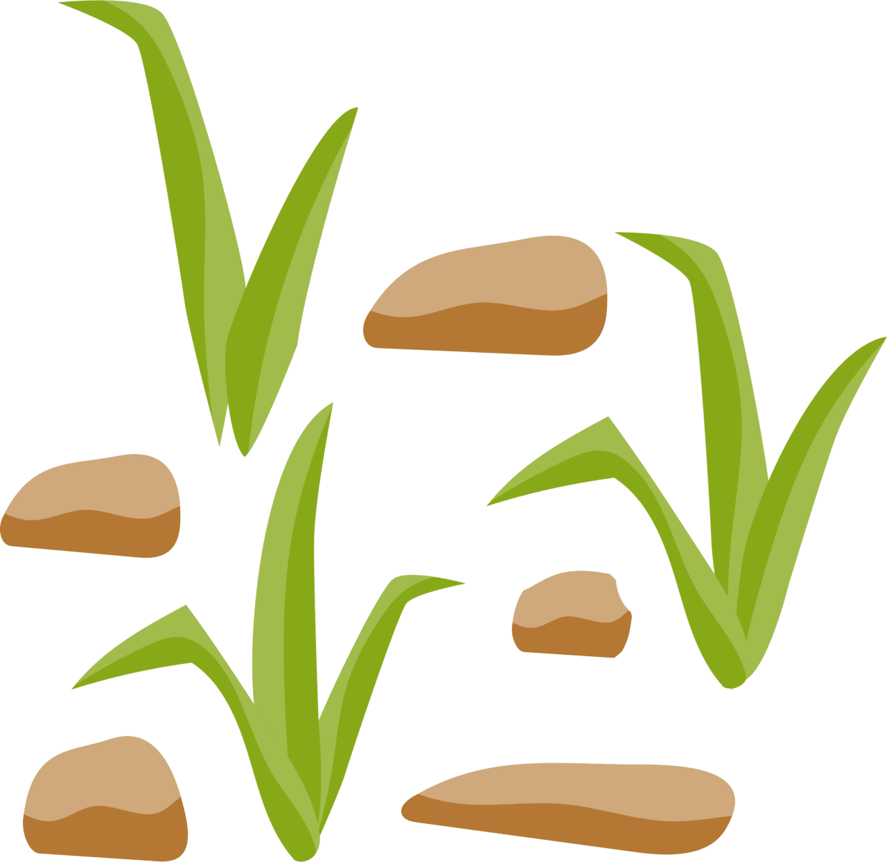 Grass and rock vector clipart image photo cc images