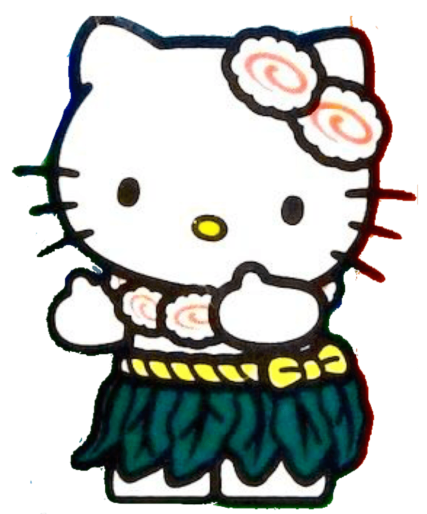 Hello kitty pin page clipart vector 8