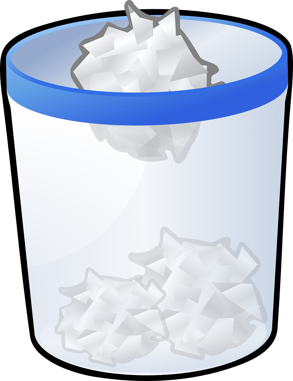 Trash can recycle garbage vector graphic clipart