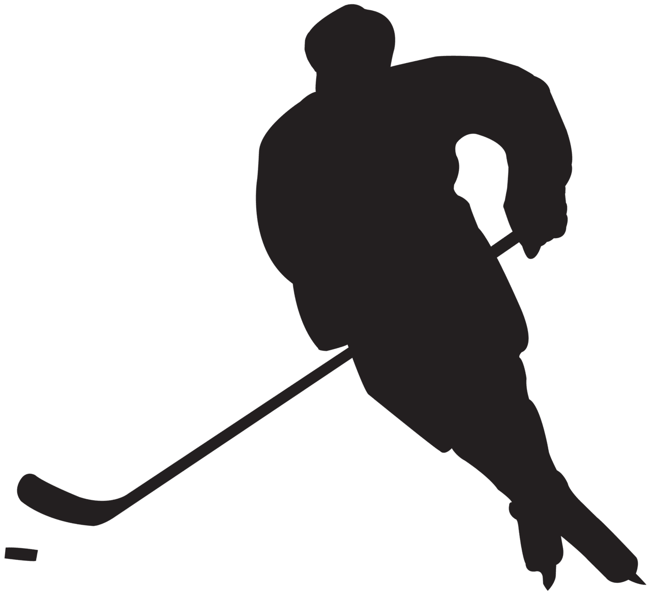 Hockey player silhouette clipart high quality images and