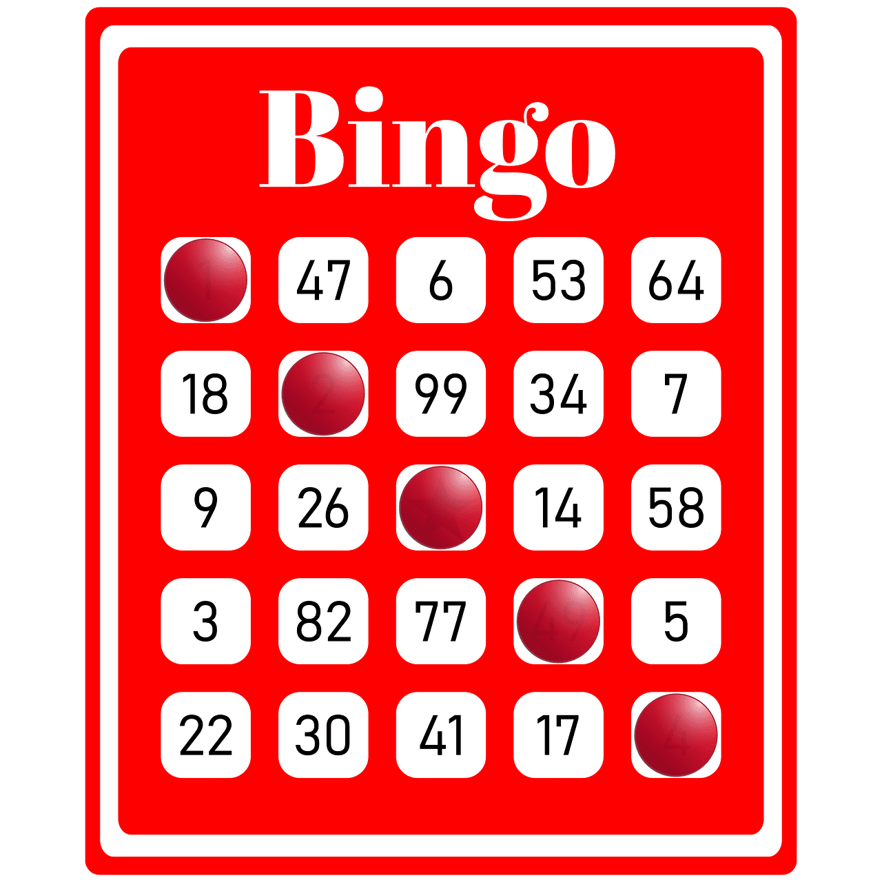 Bingo board game cards image clipart