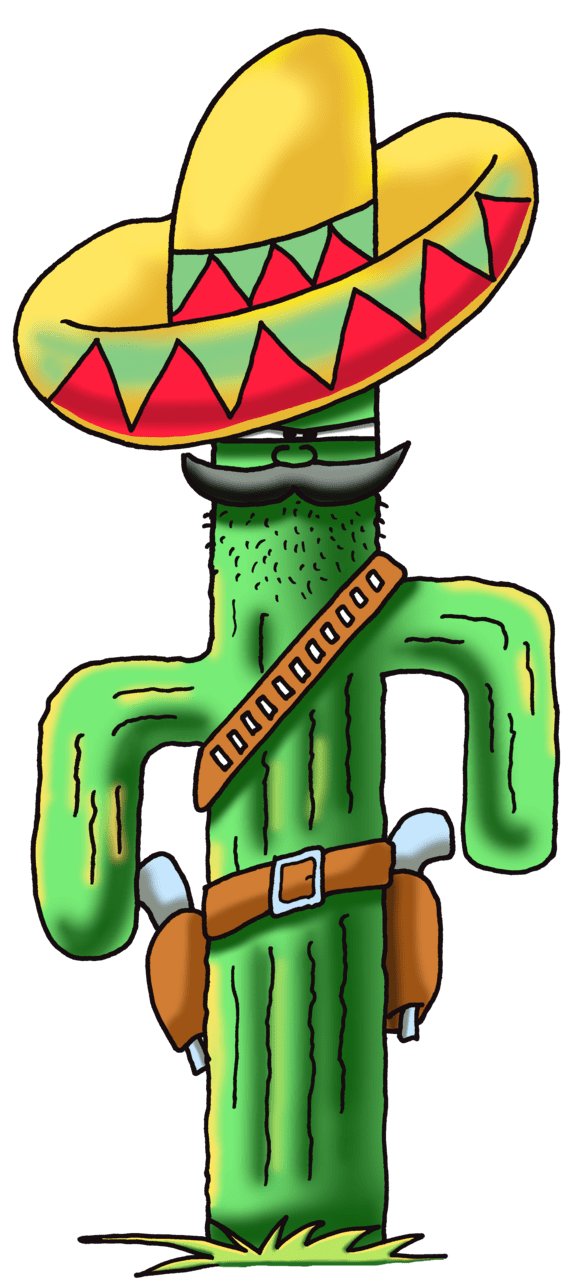 Cinco de mayo mexikaner kaktus clipart image