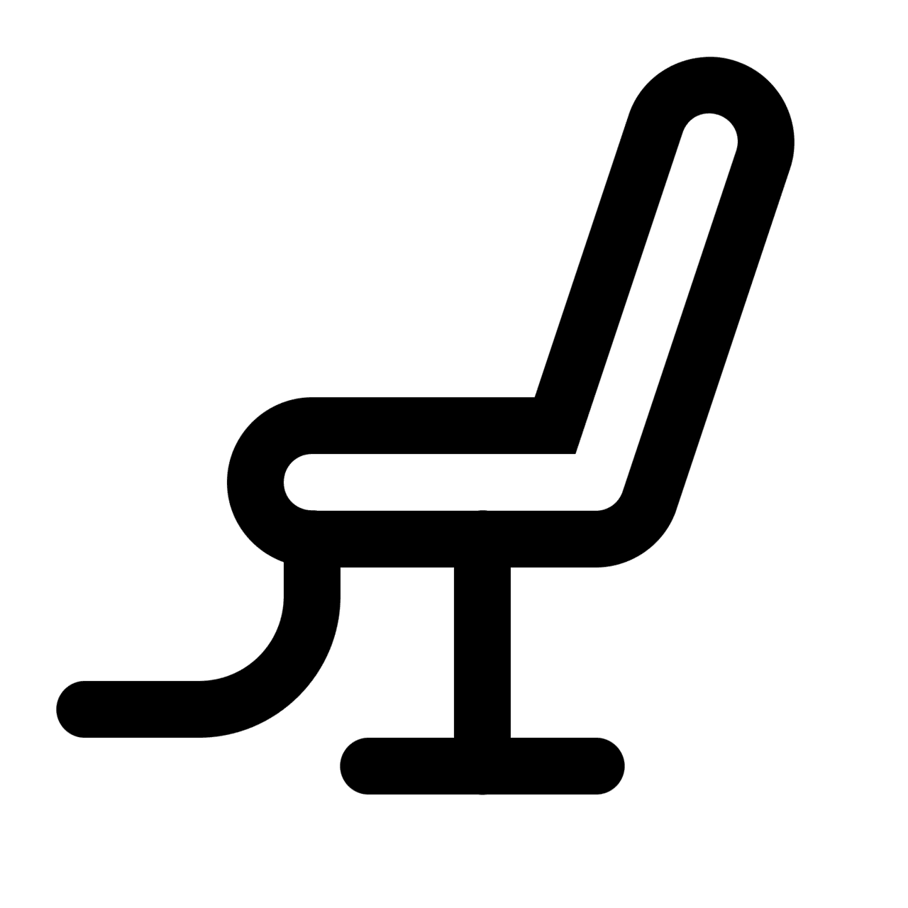 Barber chair in simple small style clipart photo