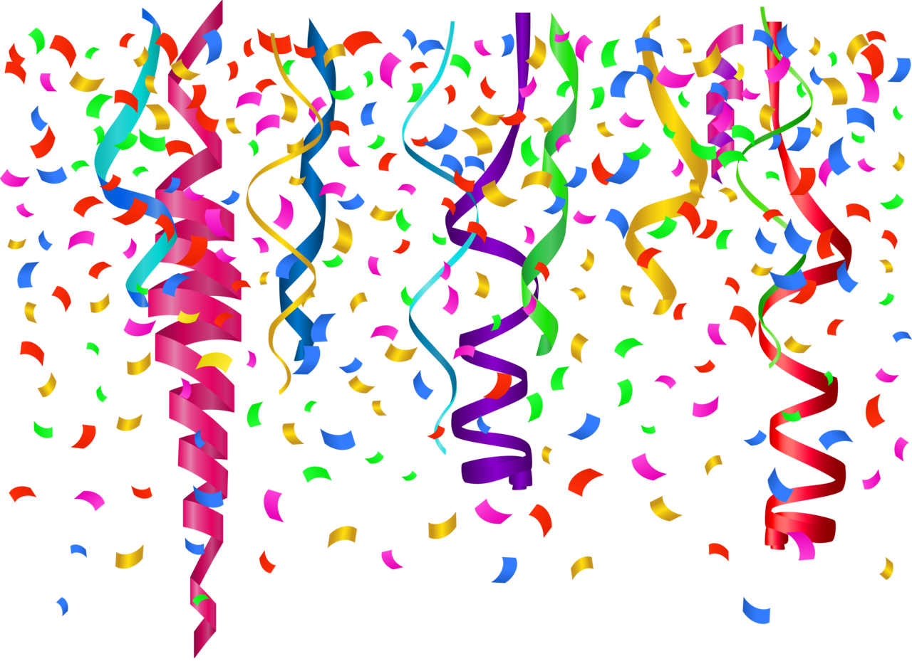 Celebration confetti clipart image