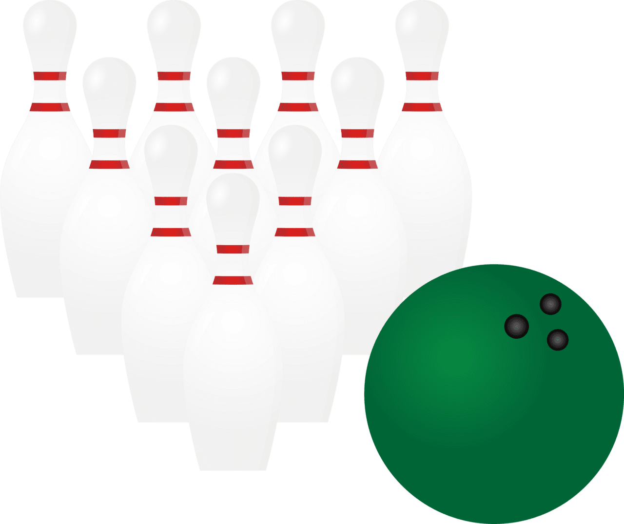 Bowling pins clipart images