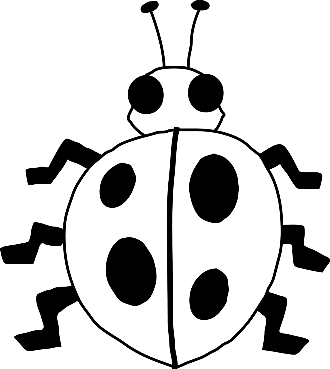 Ladybug vector bug black clipart ywd
