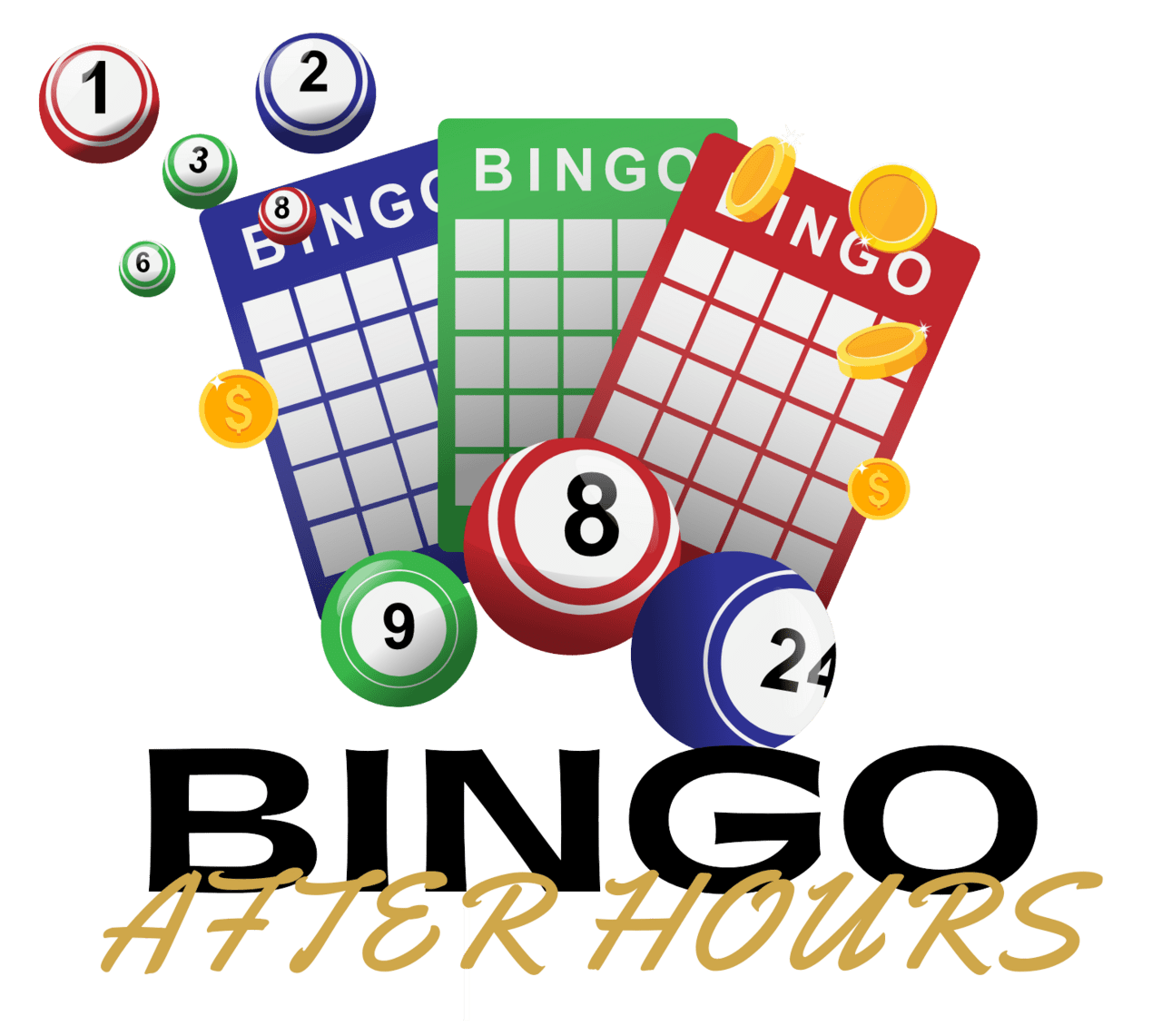 Bingo after hours fox valley community services clipart vector