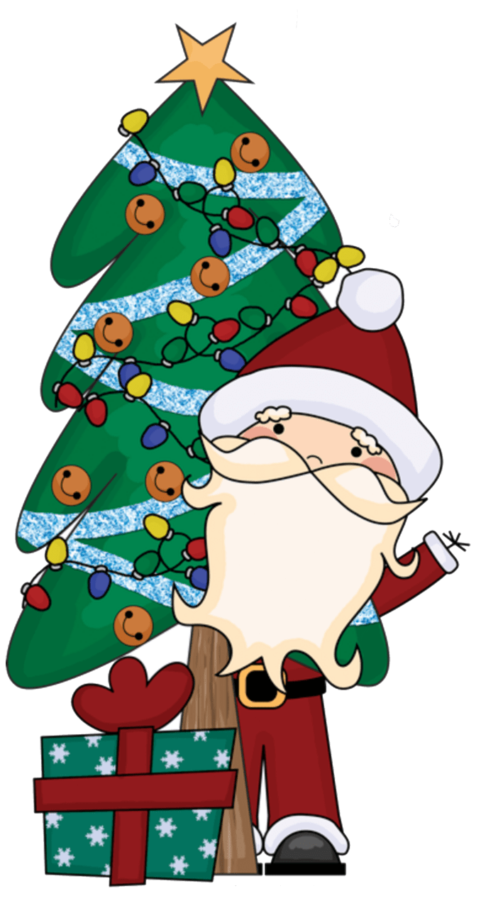 Christmas lights pin page clipart vector