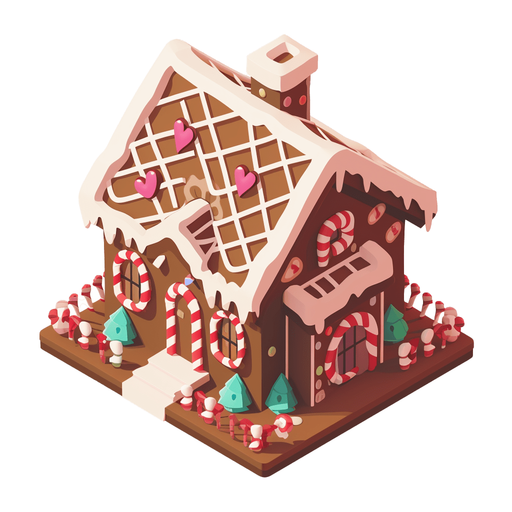 Who invented gingerbread house the history and tradition of houses clipart vector