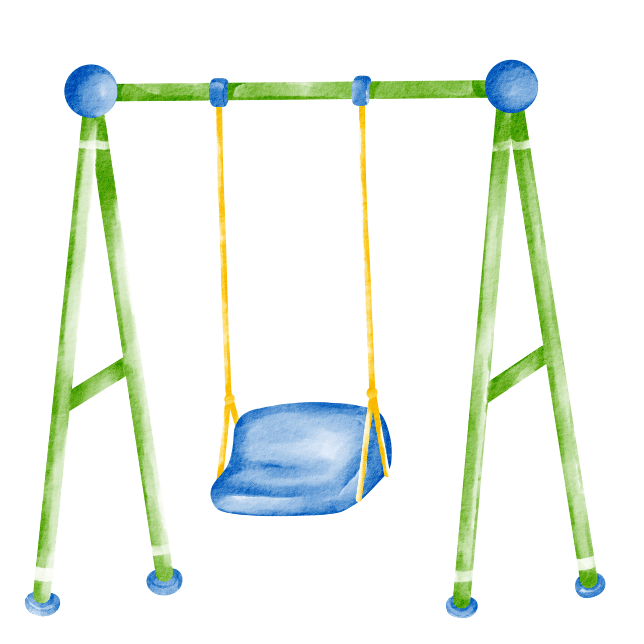 Watercolor kid playground park clipart free