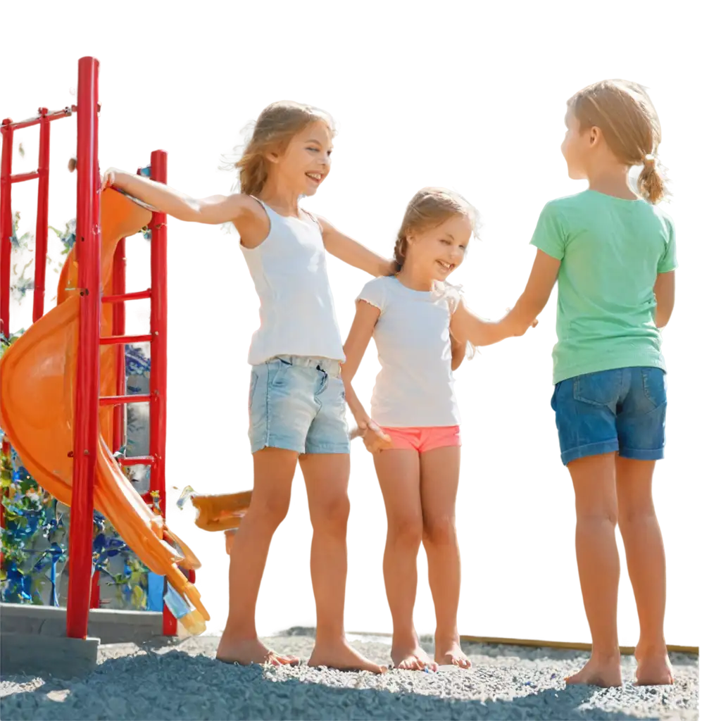 Vibrant children playing in playground clipart prompt clip art