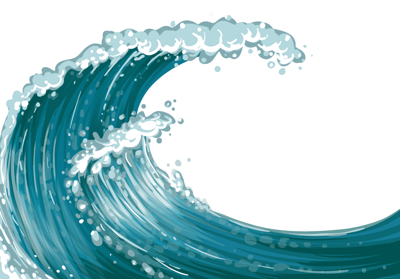 Ocean sea wave clipart image