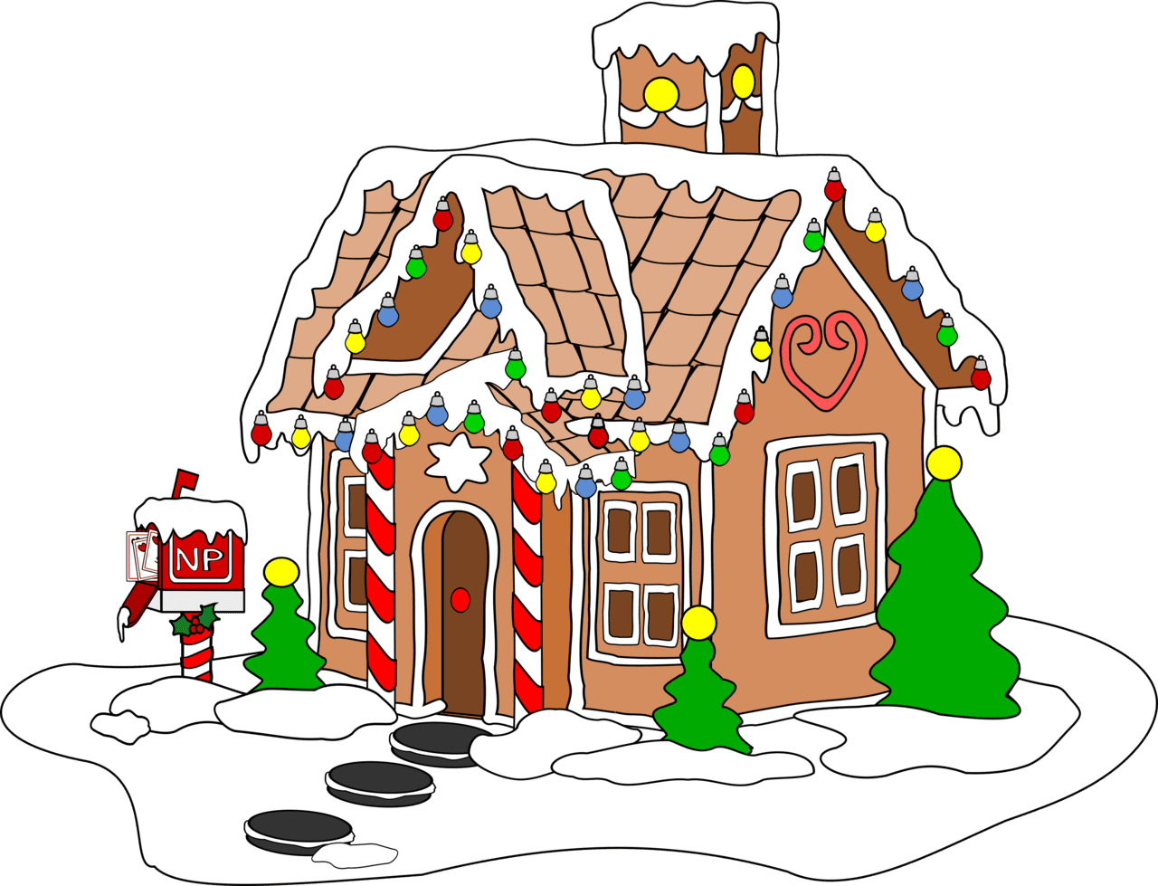 Gingerbread house christmas kiddles graphic design forum clipart logo