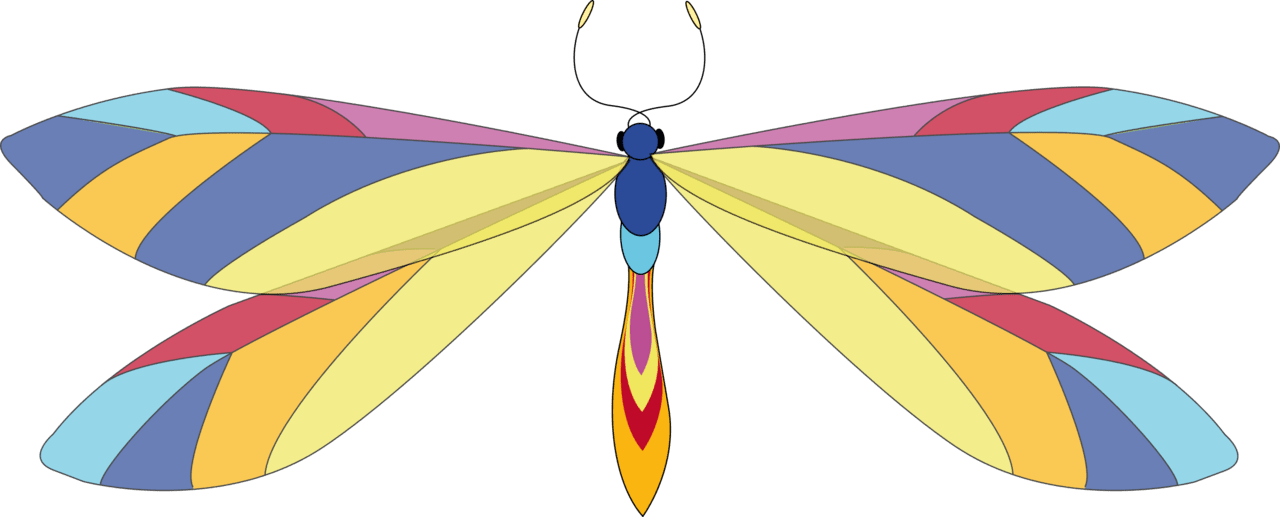 Big image colorful dragonfly clipart