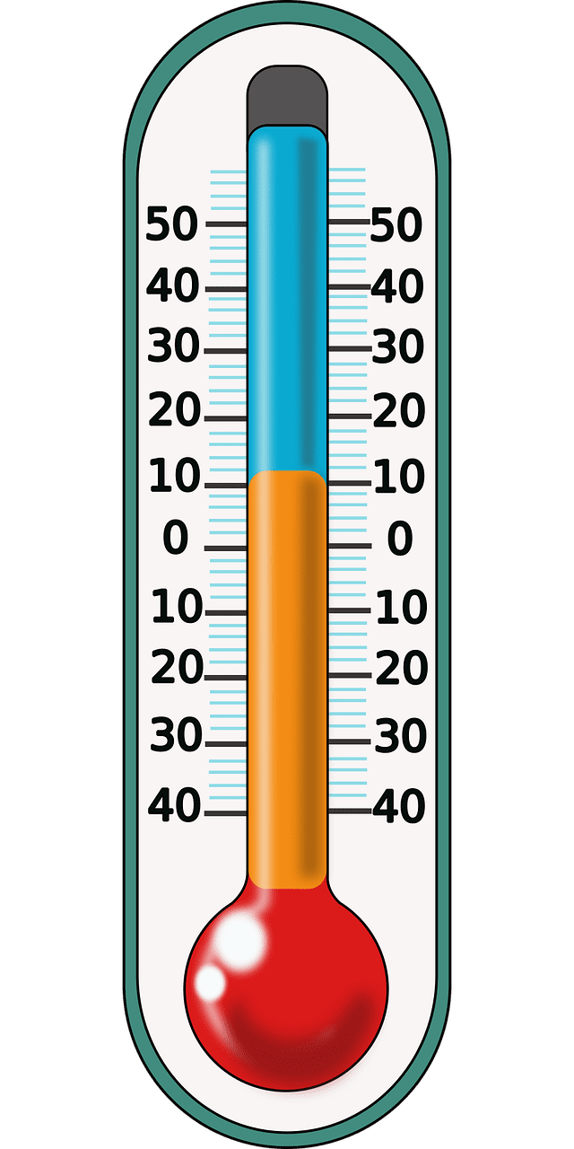 Thermometer temperature cold vector graphic clipart