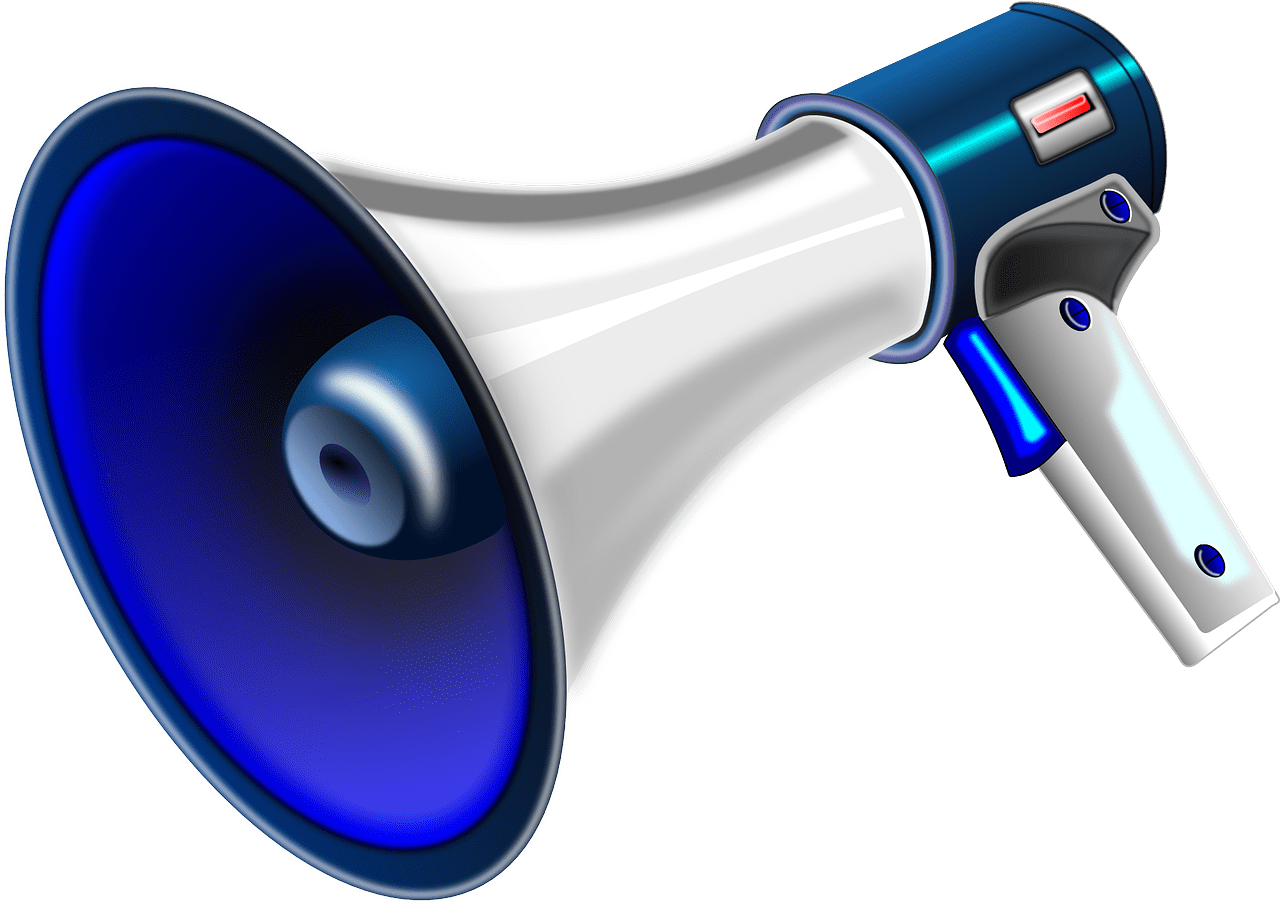 Electric megaphone vector art graphics clipart