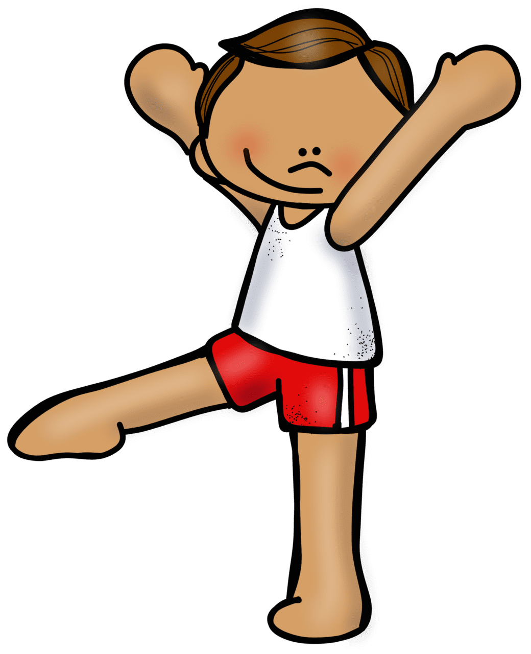 Gymnastics pin page clipart clip art 3