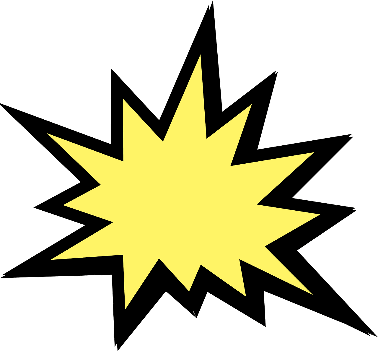 Explosion battle star vector graphic clipart