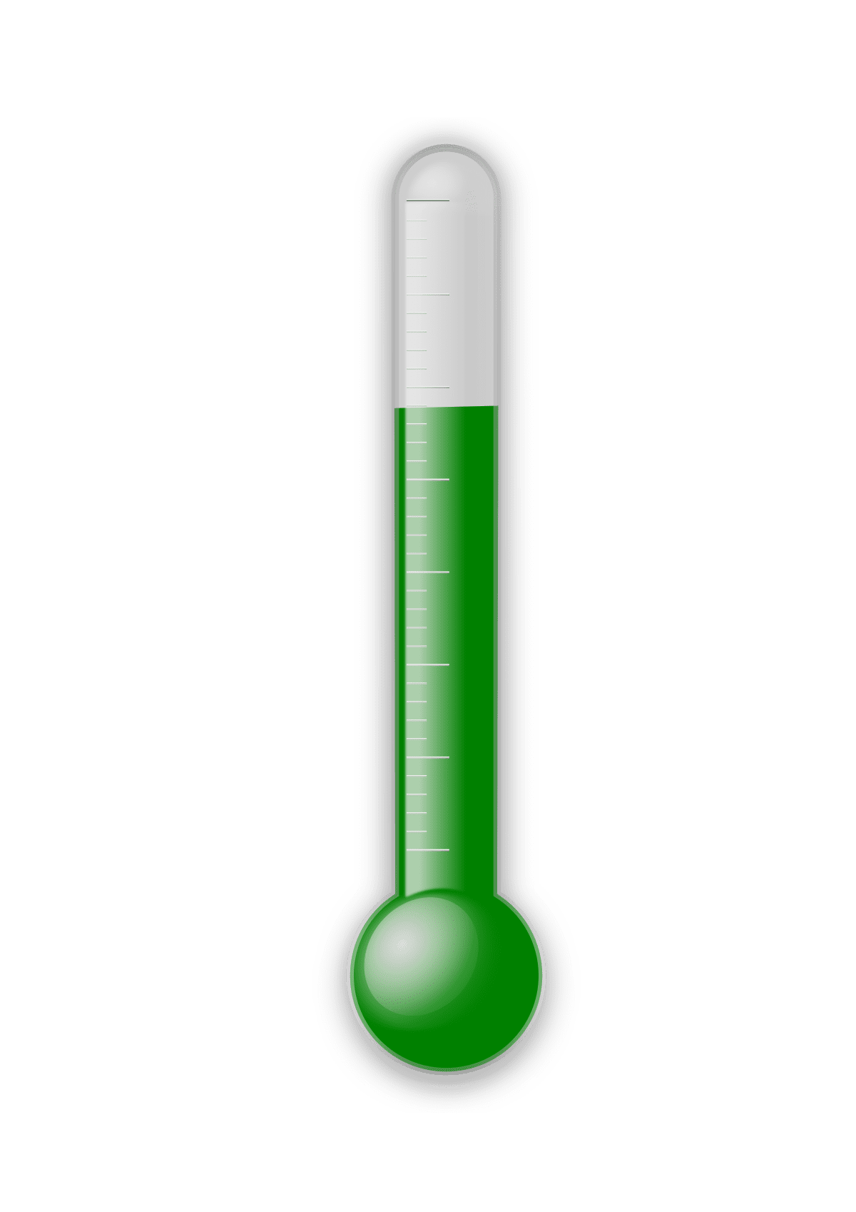 Green thermometer clipart free