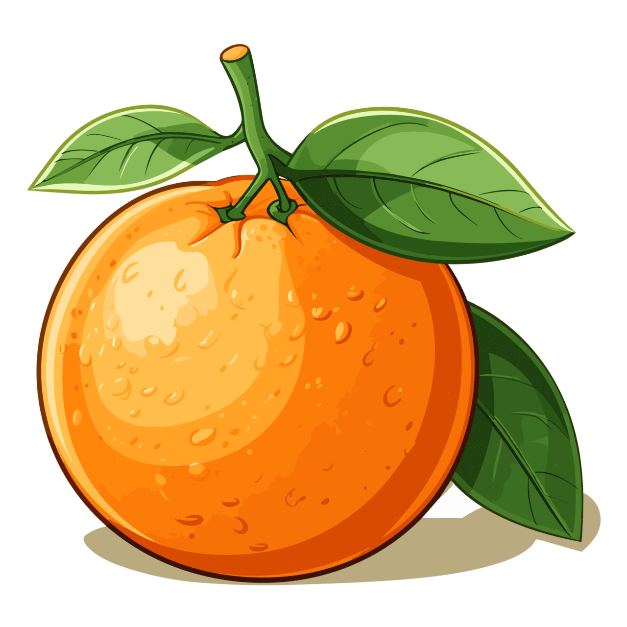 Beautiful orange clipart ai picture