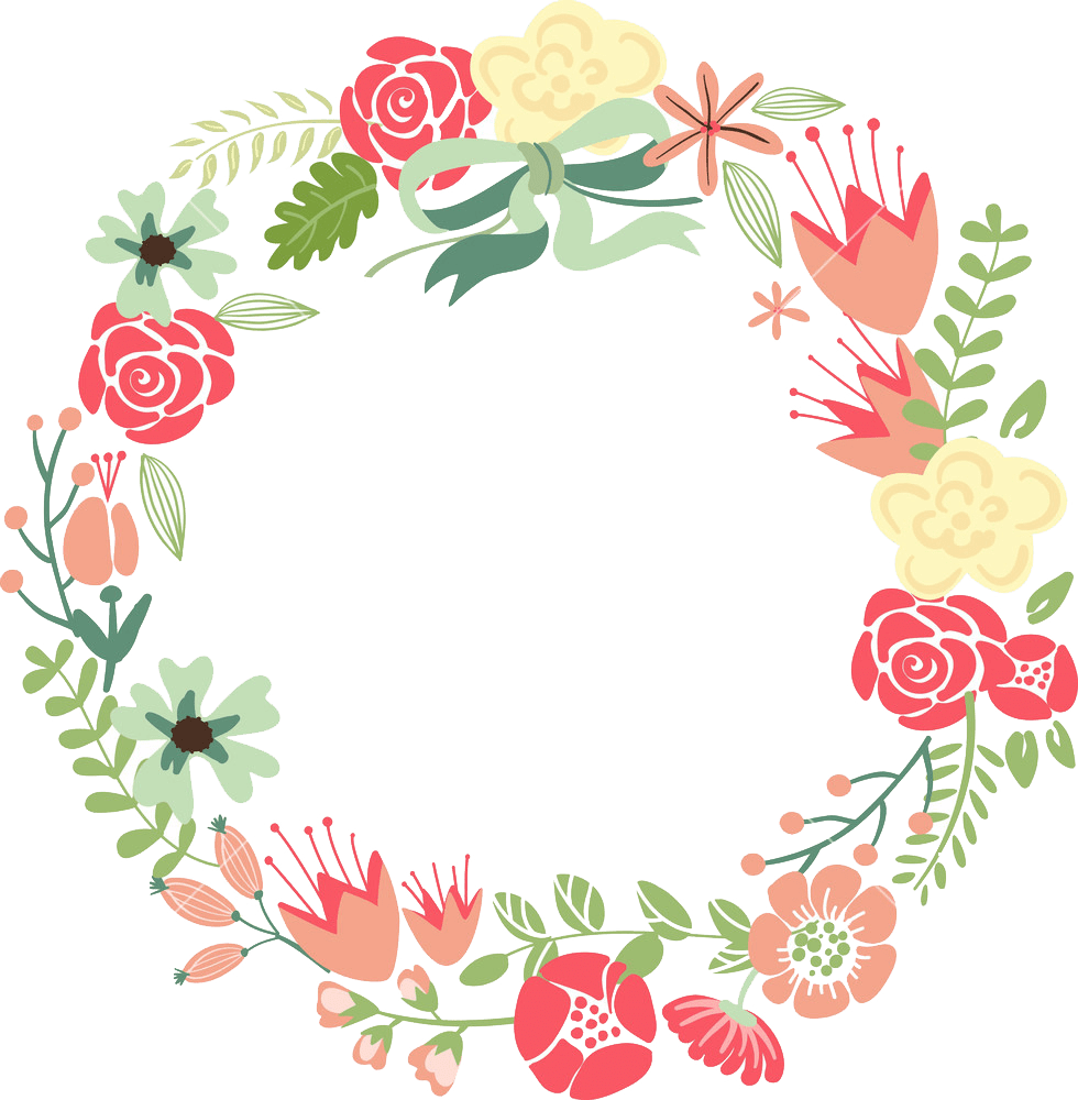 Flower border pin page clipart picture 2