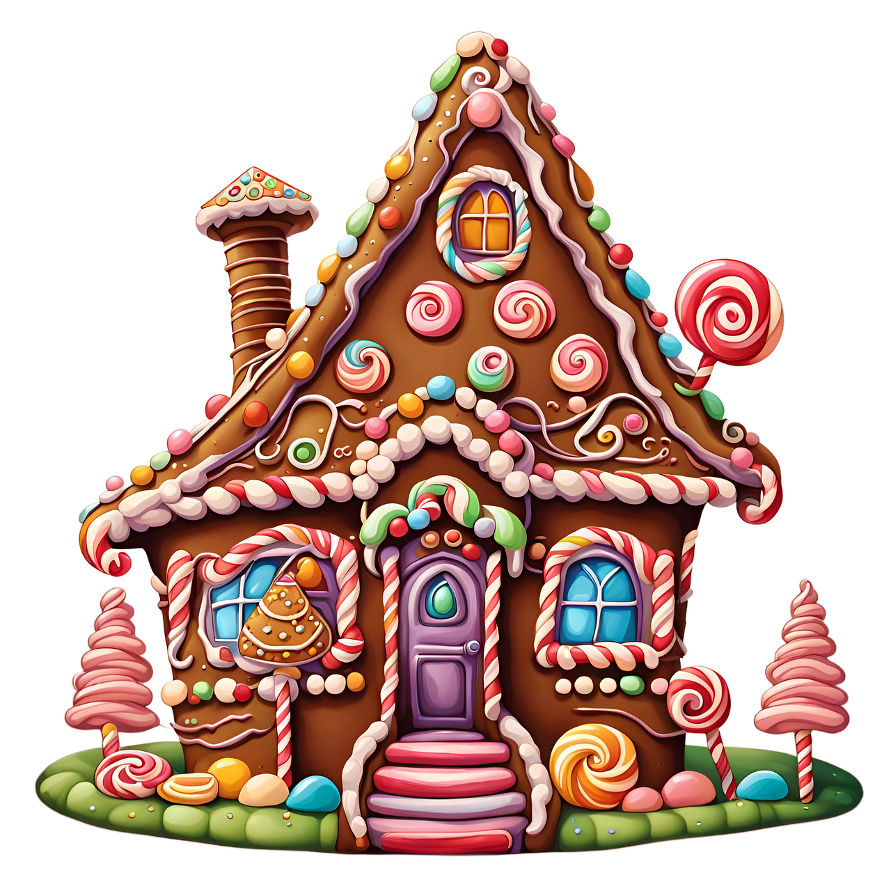 Gingerbread house sweets christmas image clipart