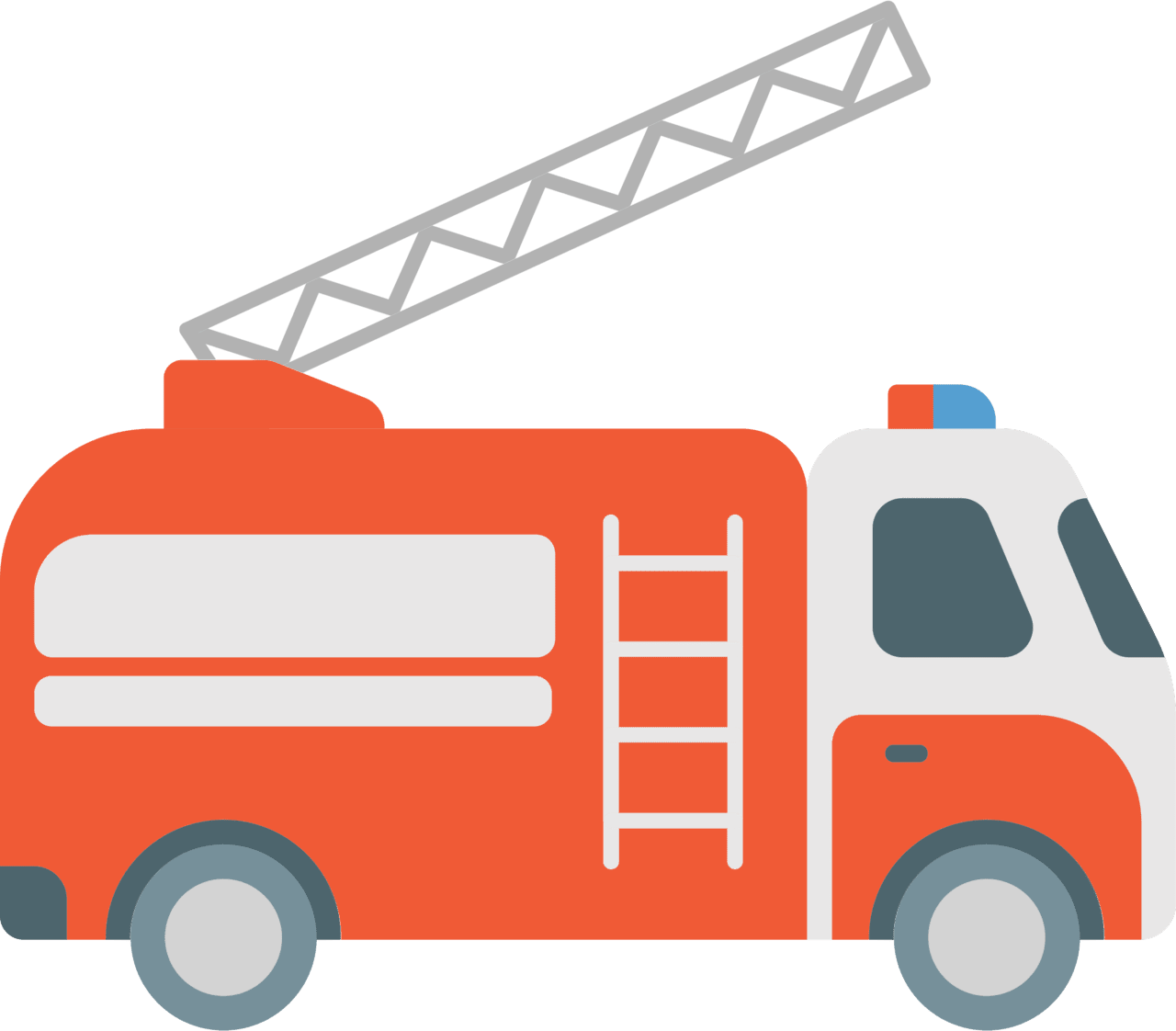 Fire truck vector clipart images 2