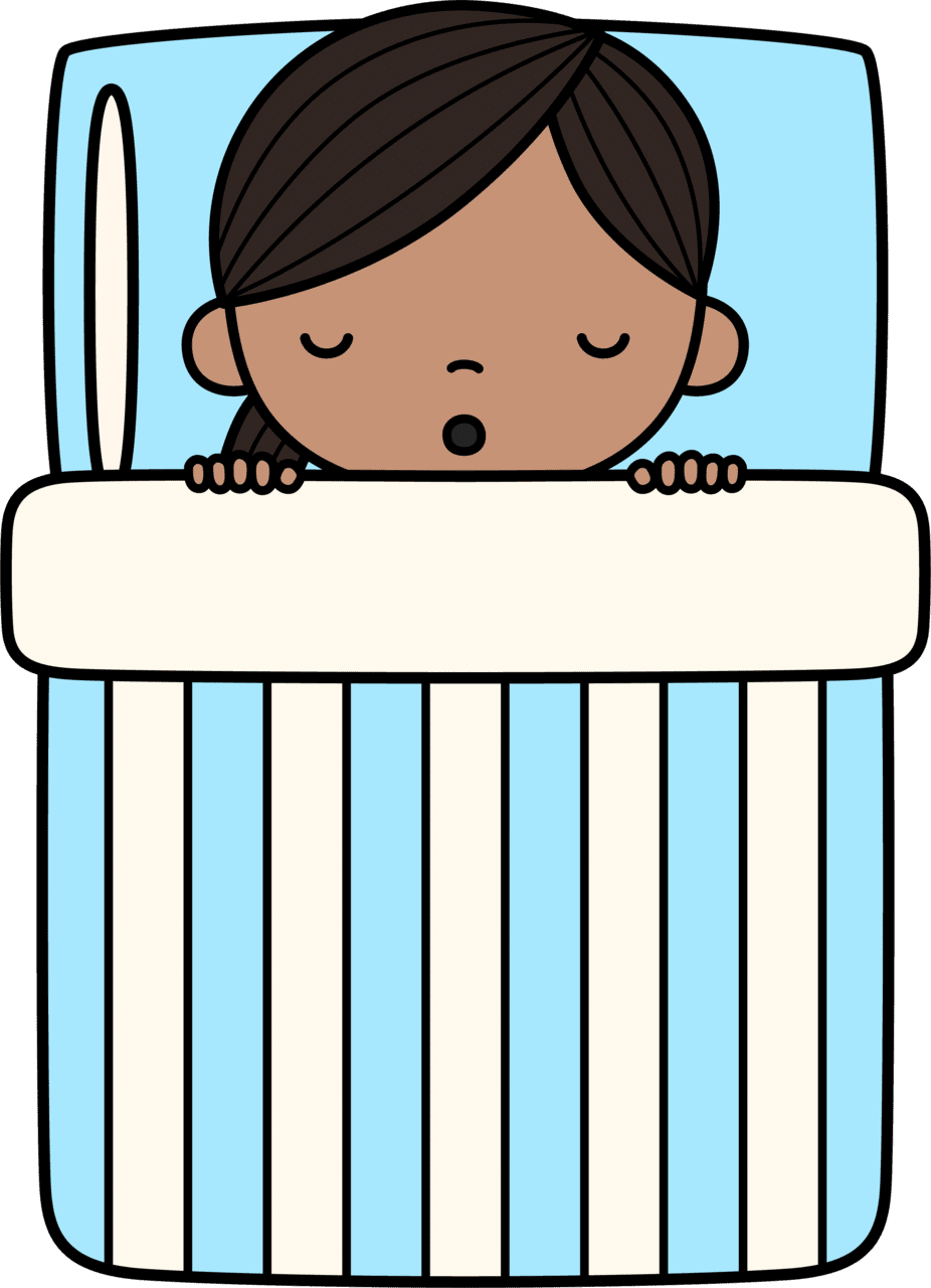 Sleeping pin page clipart transparent