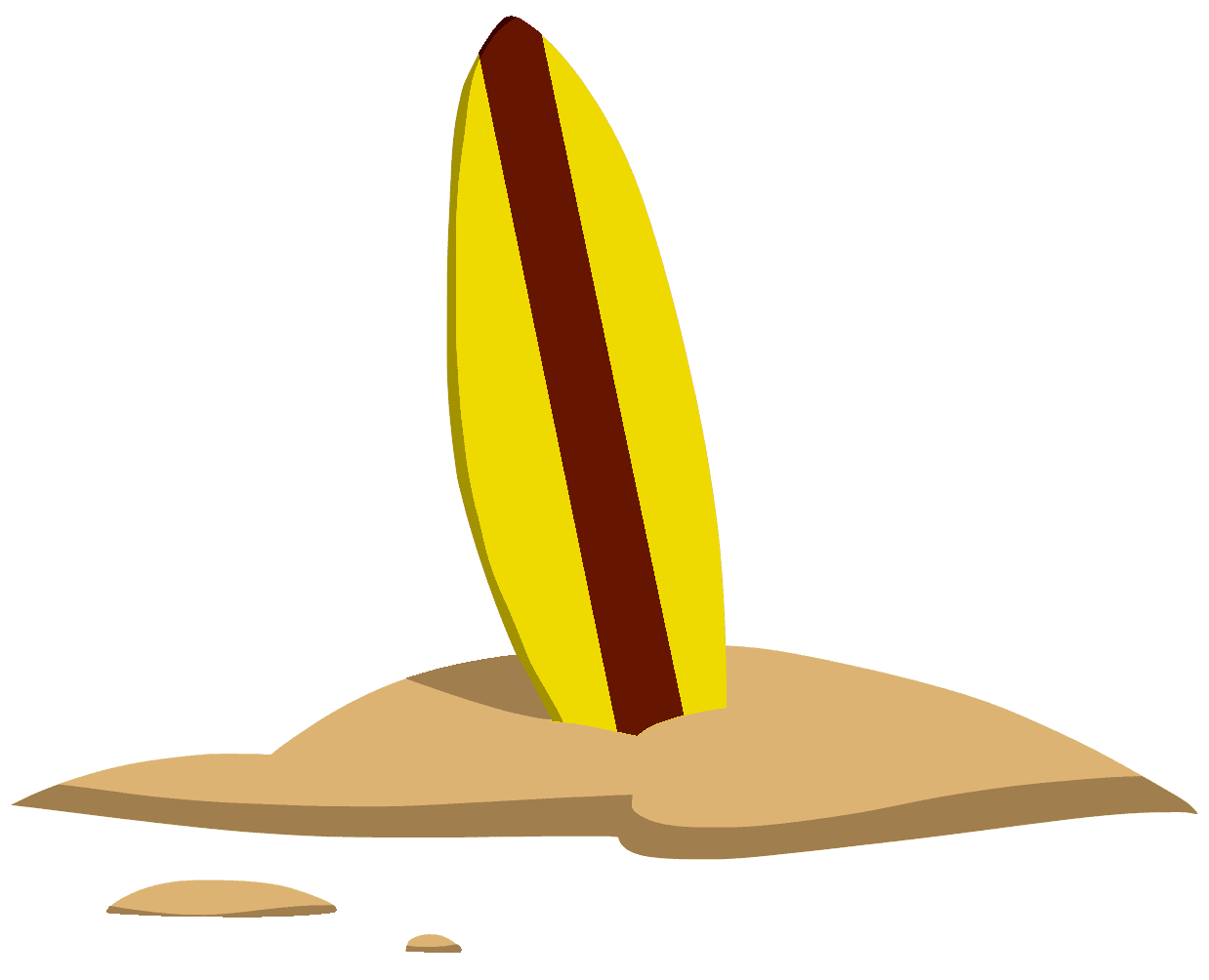 Surfboard cartoon clipart photo