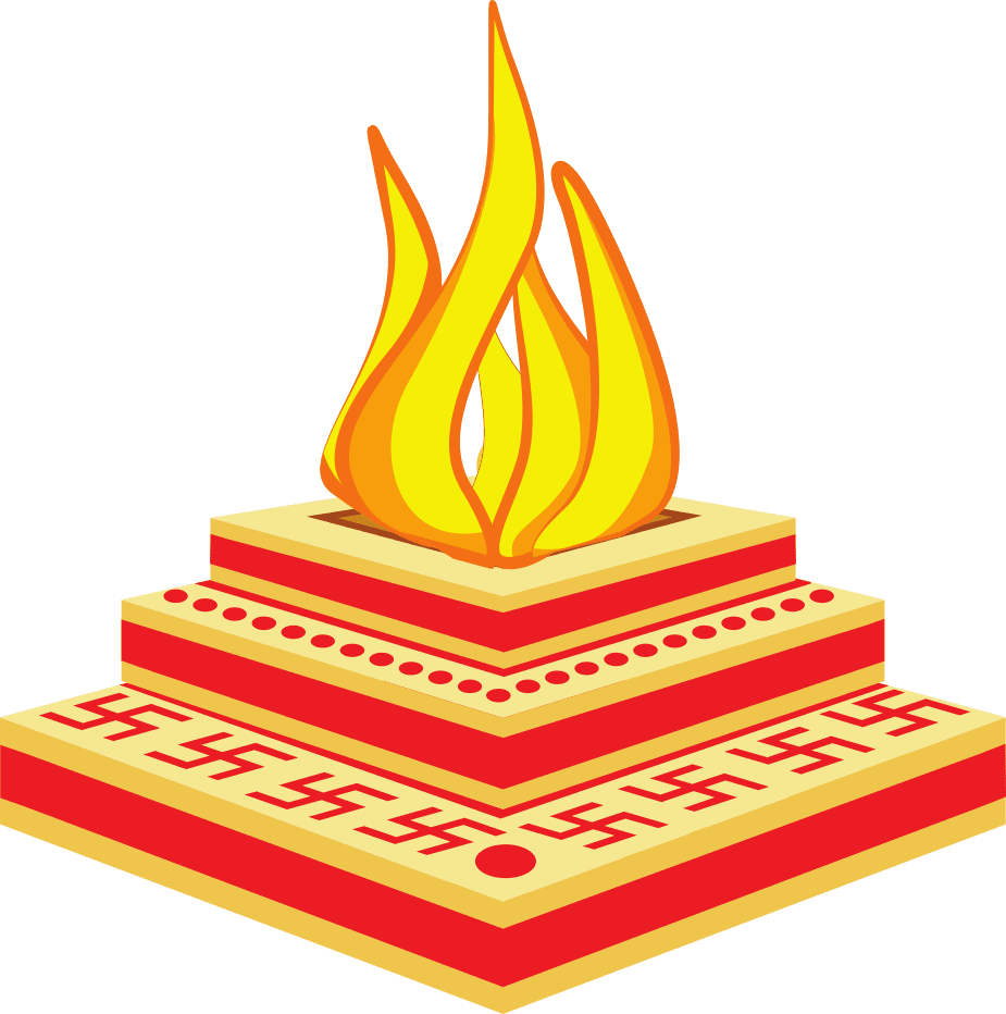 Campfire upnayan sanskar old traditional khalita theme clipart background