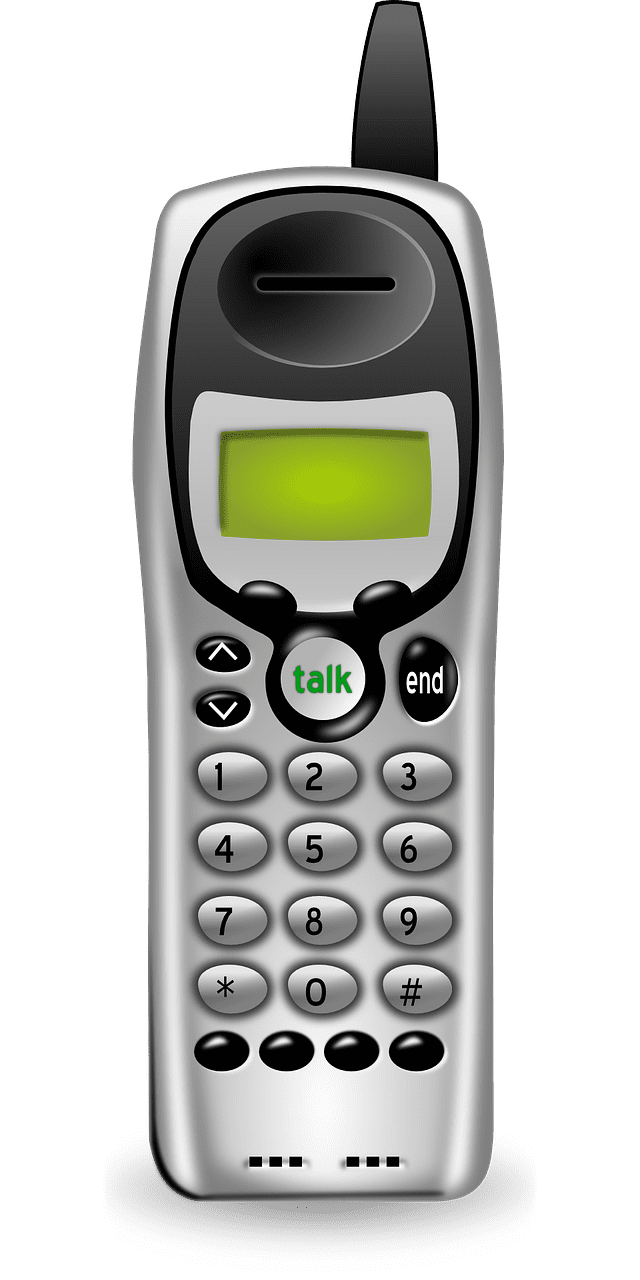 Cell phone best cordless phones for home dia clipart image