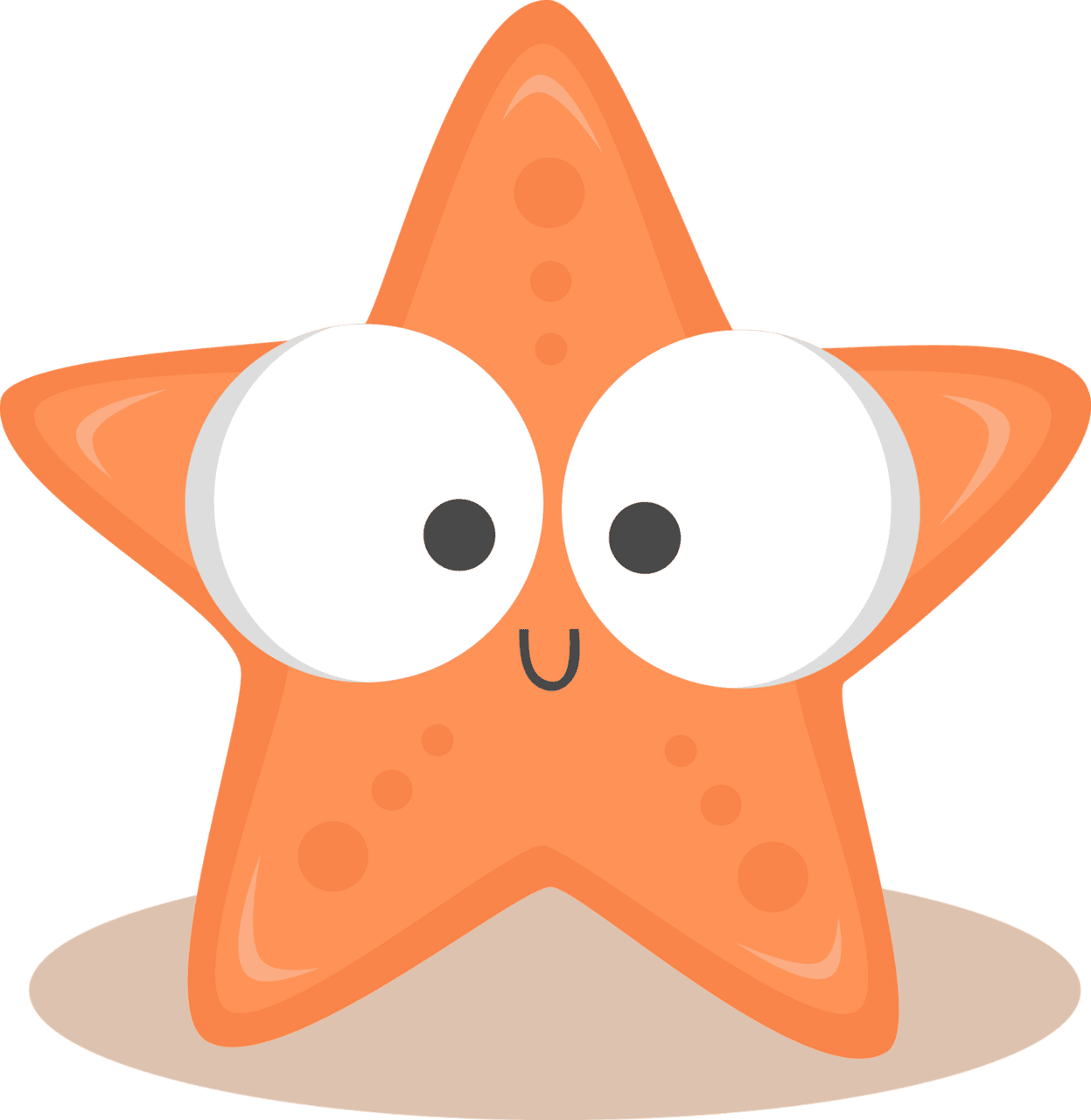 Starfish an inch to grow clipart background