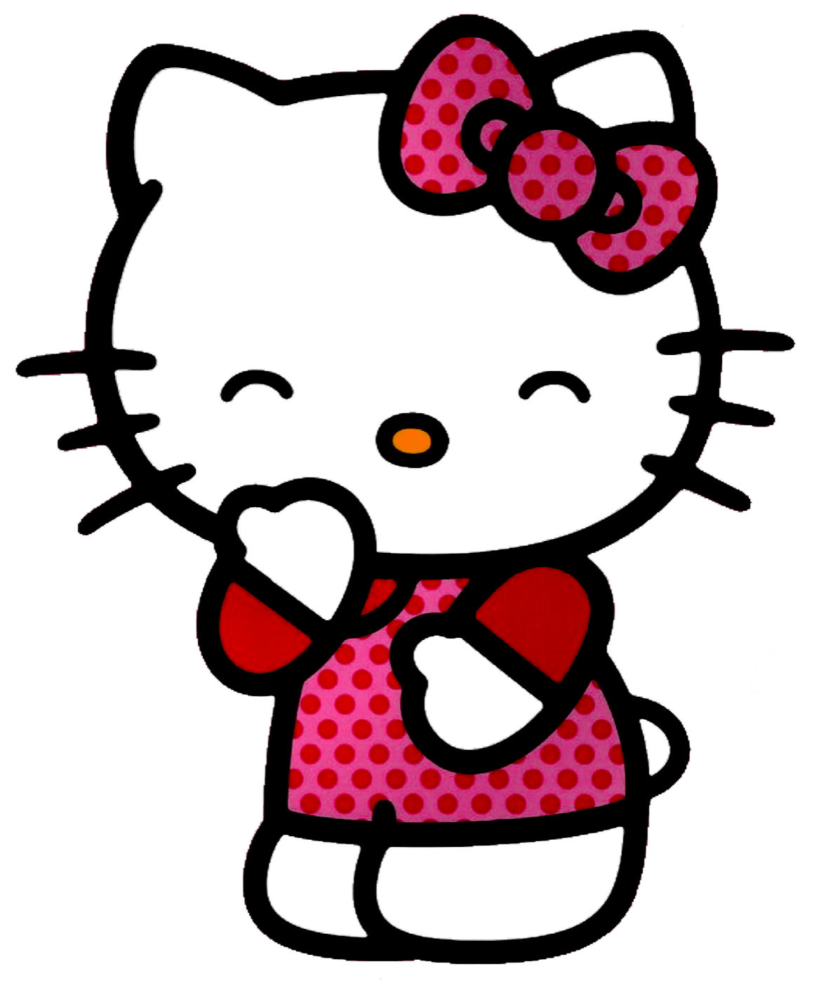 Hello kitty pin page clipart image