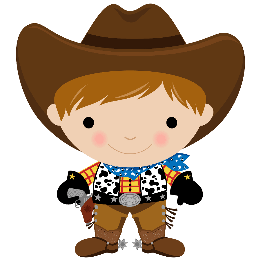 Cowboy pin page clipart clip art