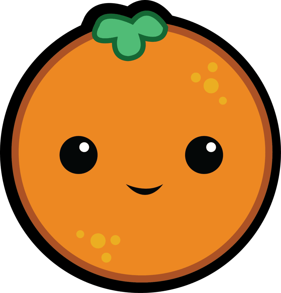 Orange pin page clipart picture