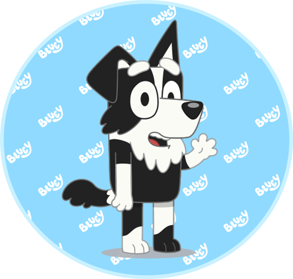 Bluey page clipart picture